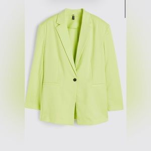 H&M Oversized Neon Green Blazer L (fits like XL)